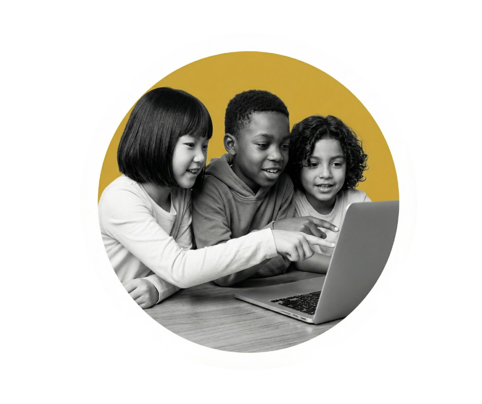 RITE mentor helping student with technology